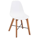 Chair Seats 4 pcs White 39 x 39 x 46.5 cm Plastic
