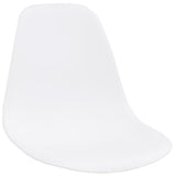 Chair Seats 4 pcs White 39 x 39 x 46.5 cm Plastic