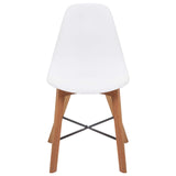 Chair Seats 4 pcs White 39 x 39 x 46.5 cm Plastic