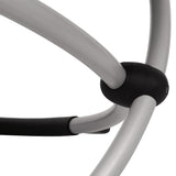 Outdoor Geometrical Sun Lounger Steel Black and Grey - Close-Up Angle
