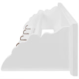 Coat Rack MDF White Baroque Style - Side View