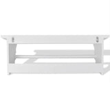 Coat Rack MDF White Baroque Style - Top-Down View