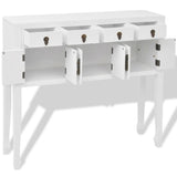 Sideboard Chinese Style Solid Wood White - Top-Down View