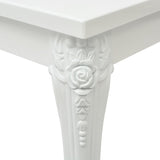 Coffee Table 115x65x42 cm High Gloss White - Top-Down View