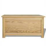 Storage Box 90x45x45 cm Solid Oak Wood - Top-Down View