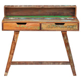 Desk Solid Reclaimed Wood- Brown - Front View