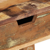 Desk Solid Reclaimed Wood - Low Angle