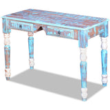 Desk Solid Reclaimed Wood - Top-Down View