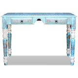 Desk Solid Reclaimed Wood - Rear View