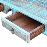 Desk Solid Reclaimed Wood - Close-Up Angle