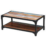 Coffee Table Solid Reclaimed Wood - Front View