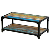 Coffee Table Solid Reclaimed Wood - Side View