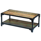 Coffee Table Solid Reclaimed Wood - 45-Degree Angle