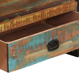 TV Cabinet Solid Reclaimed Wood - Close-Up Angle