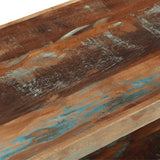 TV Cabinet Solid Reclaimed Wood - Low Angle