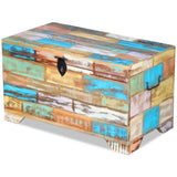 Storage Chest Solid Reclaimed Wood - 45-Degree Angle