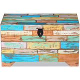 Storage Chest Solid Reclaimed Wood - Rear View