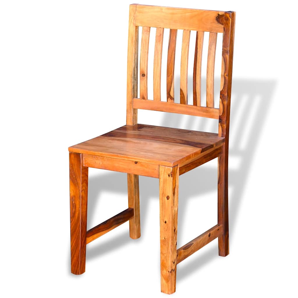 Dining Chairs 2 pcs Solid Acacia Wood