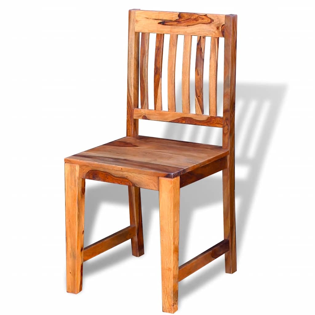 Dining Chairs 2 pcs Solid Acacia Wood