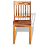 Dining Chairs 2 pcs Solid Acacia Wood