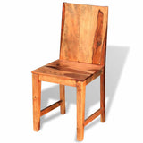 Dining Chairs 2 pcs Solid Acacia Wood