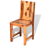 Dining Chairs 2 pcs Solid Acacia Wood