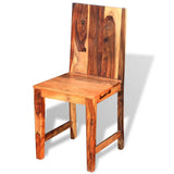 Dining Chairs 2 pcs Solid Acacia Wood - 45-Degree Angle