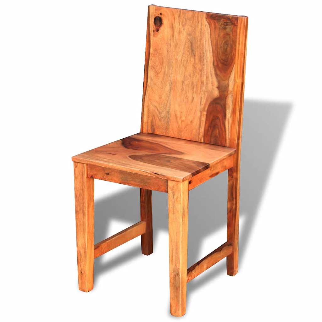 Dining Chairs 2 pcs Solid Acacia Wood