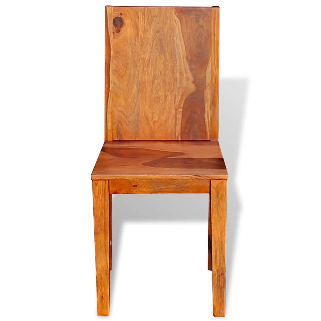 Dining Chairs 2 pcs Solid Acacia Wood