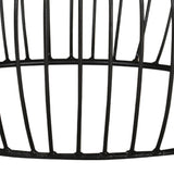 Coffee Table Round Solid Reclaimed Wood 68x37 cm - Side View