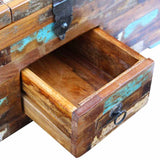 Coffee Table Box Chest Solid Reclaimed Wood 80x40x35 cm - Extra Image