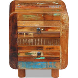 Night Cabinet Solid Reclaimed Wood 43x33x51 cm - Side View