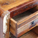 Night Cabinet Solid Reclaimed Wood 43x33x51 cm - Top-Down View