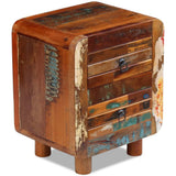 Night Cabinet Solid Reclaimed Wood 43x33x51 cm - Extra Image