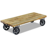 Coffee Table Mango Wood 120x60x30 cm - Front View