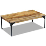 Coffee Table Mango Wood 100x60x35 cm - Top-Down View