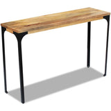 Console Table Mango Wood 120x35x76 cm - Side View