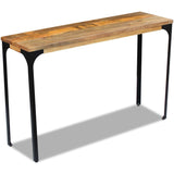 Console Table Mango Wood 120x35x76 cm - Top-Down View