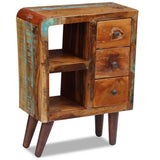Sideboard Solid Reclaimed Wood 60x30x80 cm - Front View