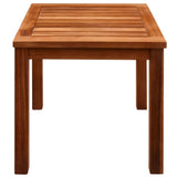 Sun Loungers 2 pcs with Table Solid Acacia Wood and Textilene - Close-Up Angle