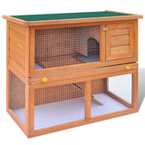 Outdoor Rabbit Hutch Small Pet Cage 1 Door Wood