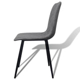 Dining Chairs 6 pcs Grey Faux Leather