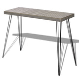 Console Table 90x30x71.5 cm Grey - Front View