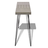 Console Table 90x30x71.5 cm Grey - Top-Down View