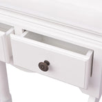 Clothing Rack with Cabinet Wood White