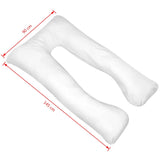Pregnancy Pillow 90x145 cm White - Top-Down View