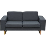 2-Seater and 3-Seater Sofa Set Dark Grey