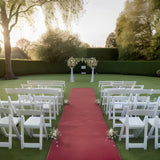 Exhibition Carpet Plain 1x12 m Red - Side View