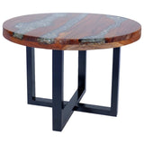 Coffee Table Teak Resin 60 cm - 45-Degree Angle