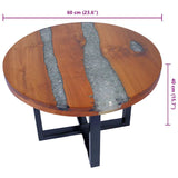 Coffee Table Teak Resin 60 cm - Extra Image